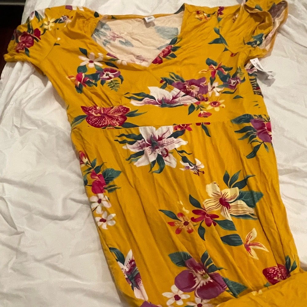 Old Navy Maxi Faux Wrap dress